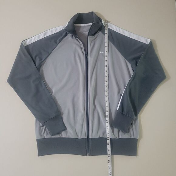 Nike Sportswear Women’s Gray Knit Dri-FIT Track Jacket - Picture 4 of 13